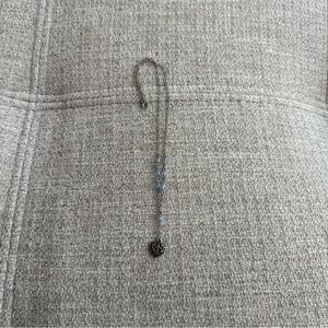 Vintage Silver Tone with Light Blue Beads with a Small Heart Necklace